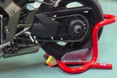 Front or rear wheel motorcycle wheel chock